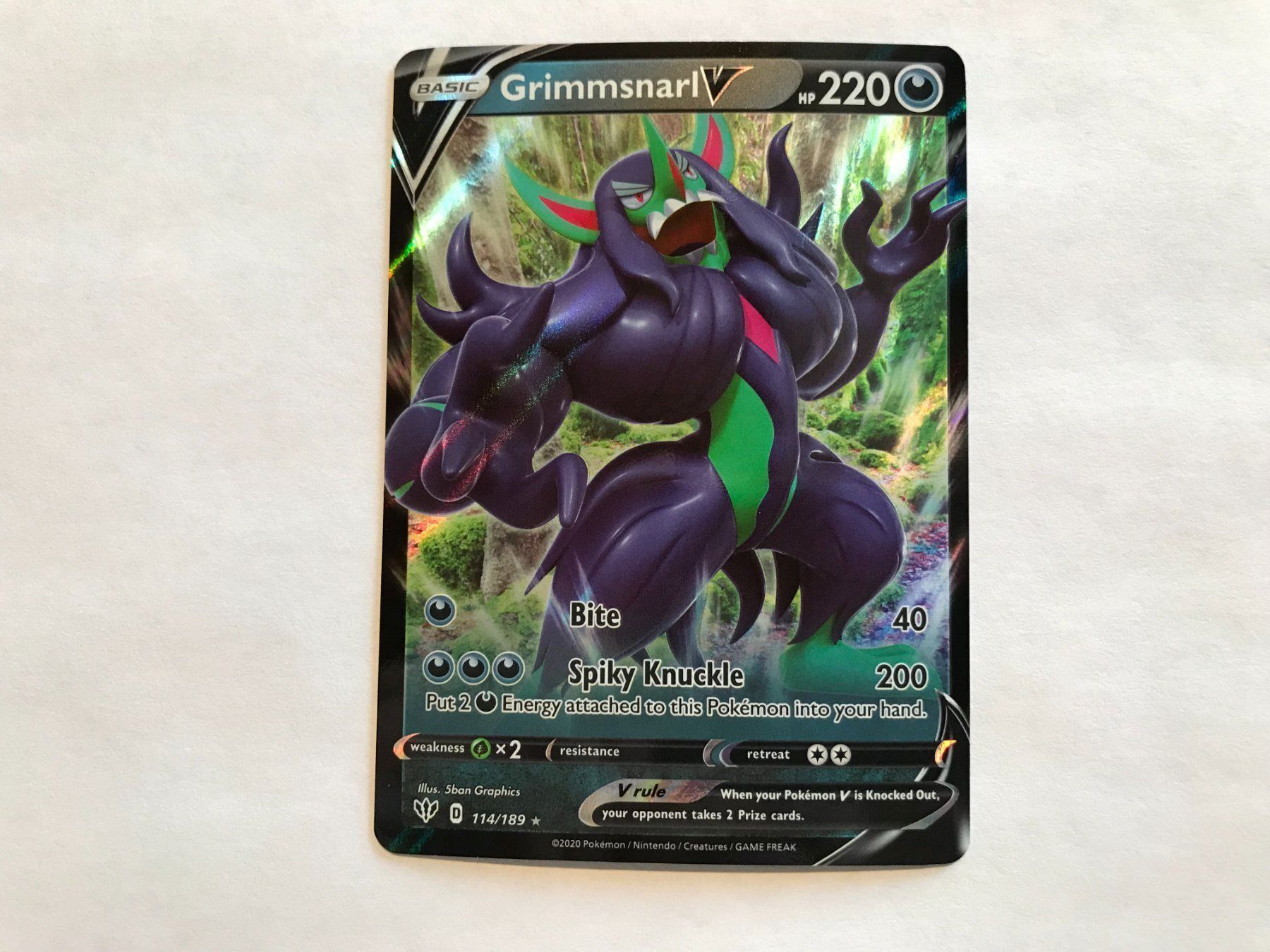 Pokémon Carte collezionabili: Grimmsnarl V – Nuovo (secondo la descrizione) da Hagendorn venduto da Pokecollectorch 1