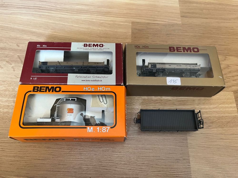 Bemo Modelleisenbahnen: Bemo RhB 4 Güterwagen – Gebraucht aus Blonay von Koffi