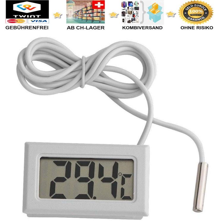 Thermometer Zimmer Temperatur Sensor weiss Kaufen auf Ricardo