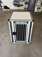 Hundetransportbox Alu weiss, gebraucht, sehr guter Zustand