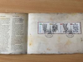 Schweizer Briefmarken Heilpflanzen mit Beschreibung