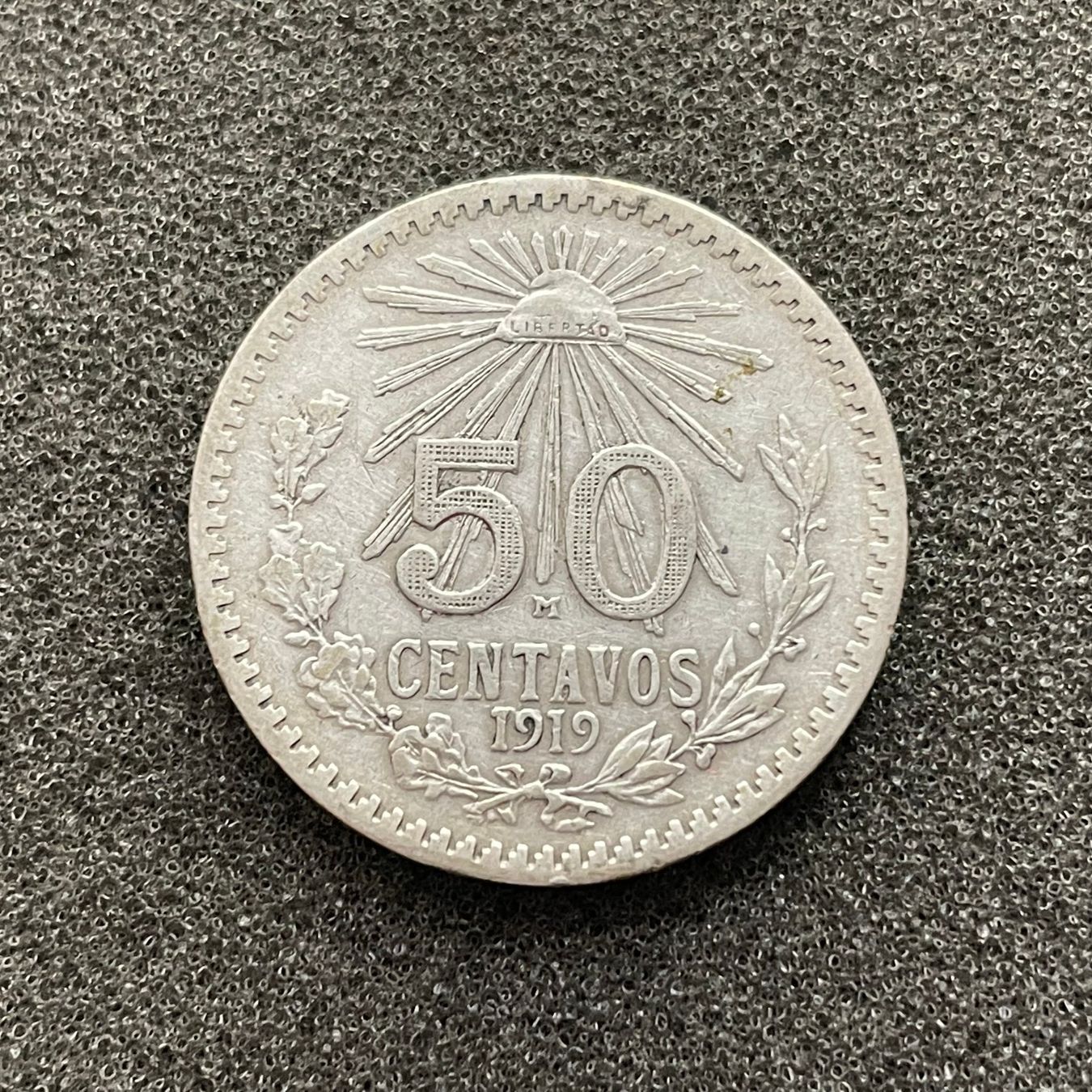 Alle Münzen: 50 Centavos Silber Mexiko 1919 – Gebraucht aus Reitnau von tb-muenzen 1