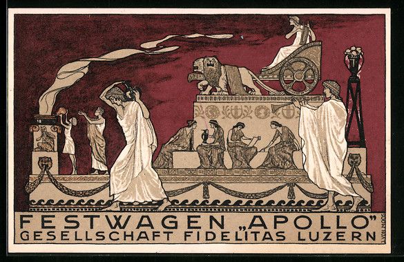 Cartoline postali: Luzern, 25. Eidg. Sängerfest 1922, Fest – Usato da Berlin venduto da bartko-reher