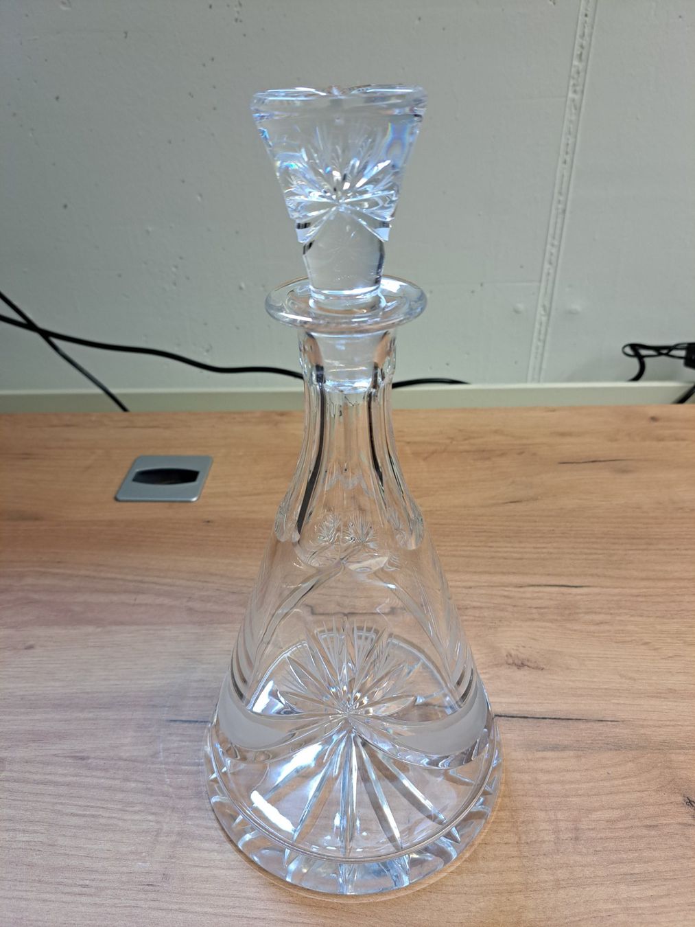 Carafes: Vintage Kristallglas-Karaffe als Likör- oder Wein-Dekanter – D'occasion à Hauptwil par maexchen71 1