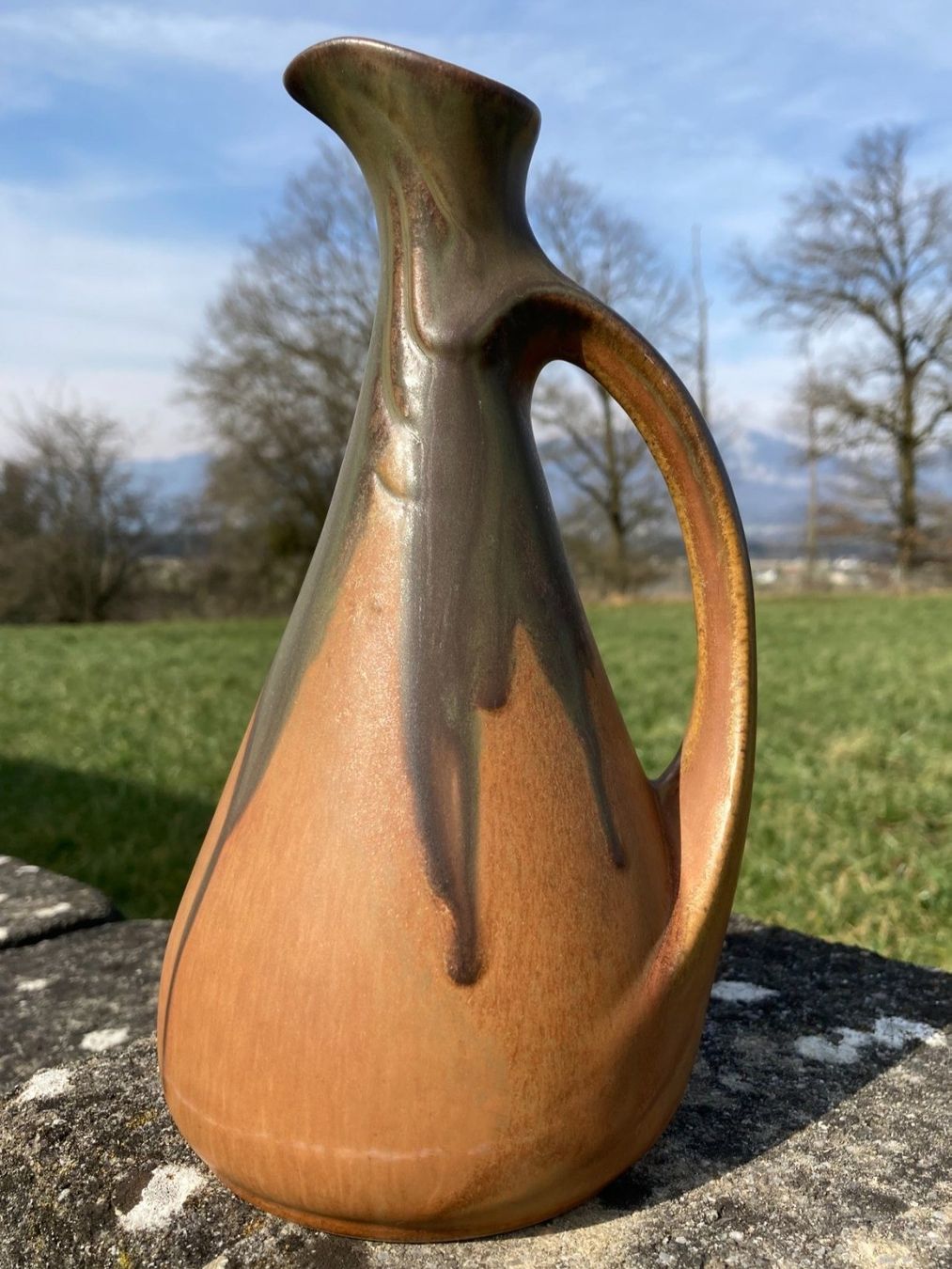 Vasi & Recipienti: KERAMIKVASE  VASE  BLUMENVASE  KRUGFORM – Usato da Subingen venduto da ArtBead 1