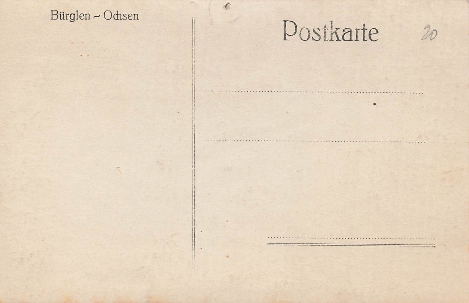 Cartoline postali: Bürglen Ochsen BE – Usato da Biasca venduto da Blenio71 1