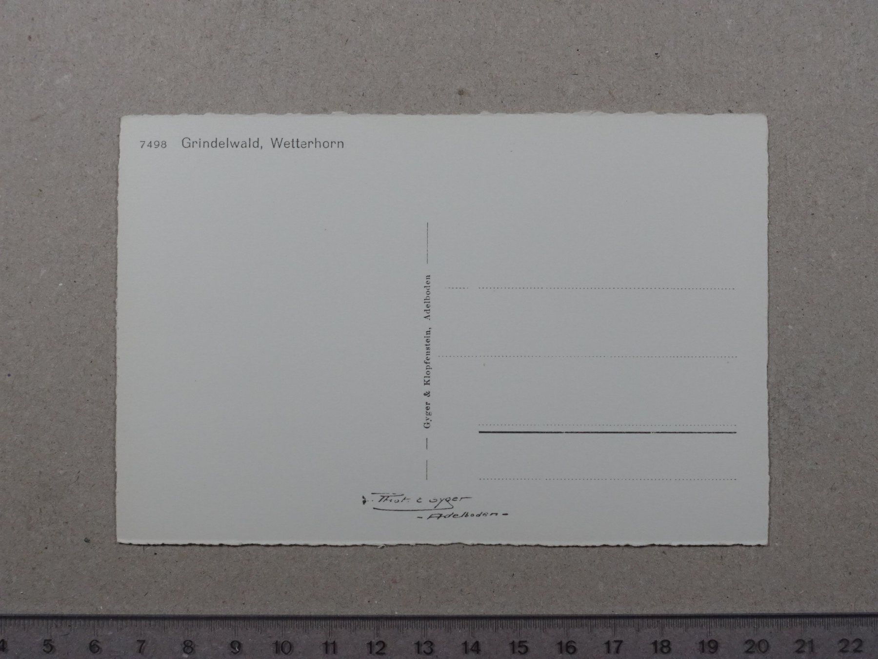 Cartes postales: Grindelwald, Wetterhorn  – D'occasion à Lenzburg par fh1 1