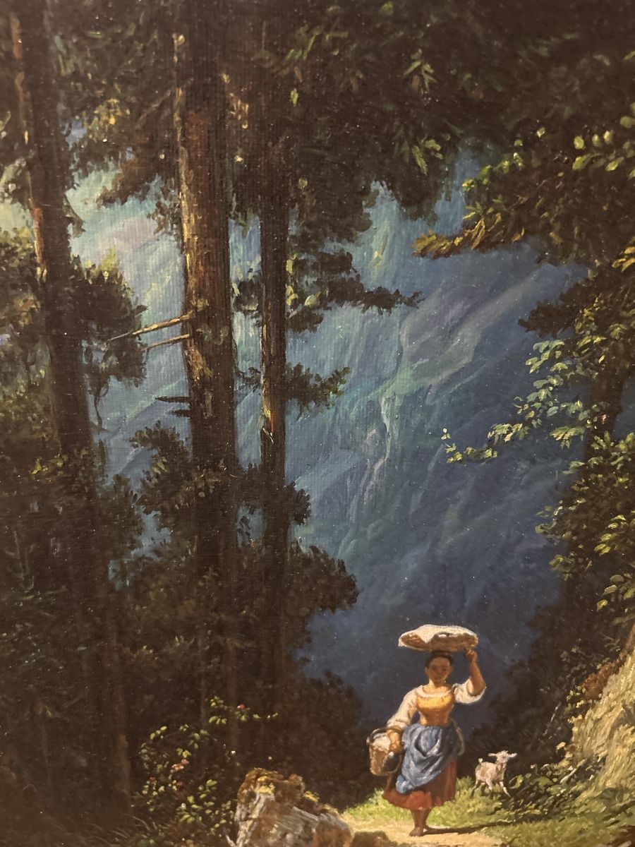 Dipinti: Carl Spitzweg Gemälde, "Mädchen mit Ziege", gerahmt! Druck – Usato da Glarus venduto da KunstWerkEr-LS87 3