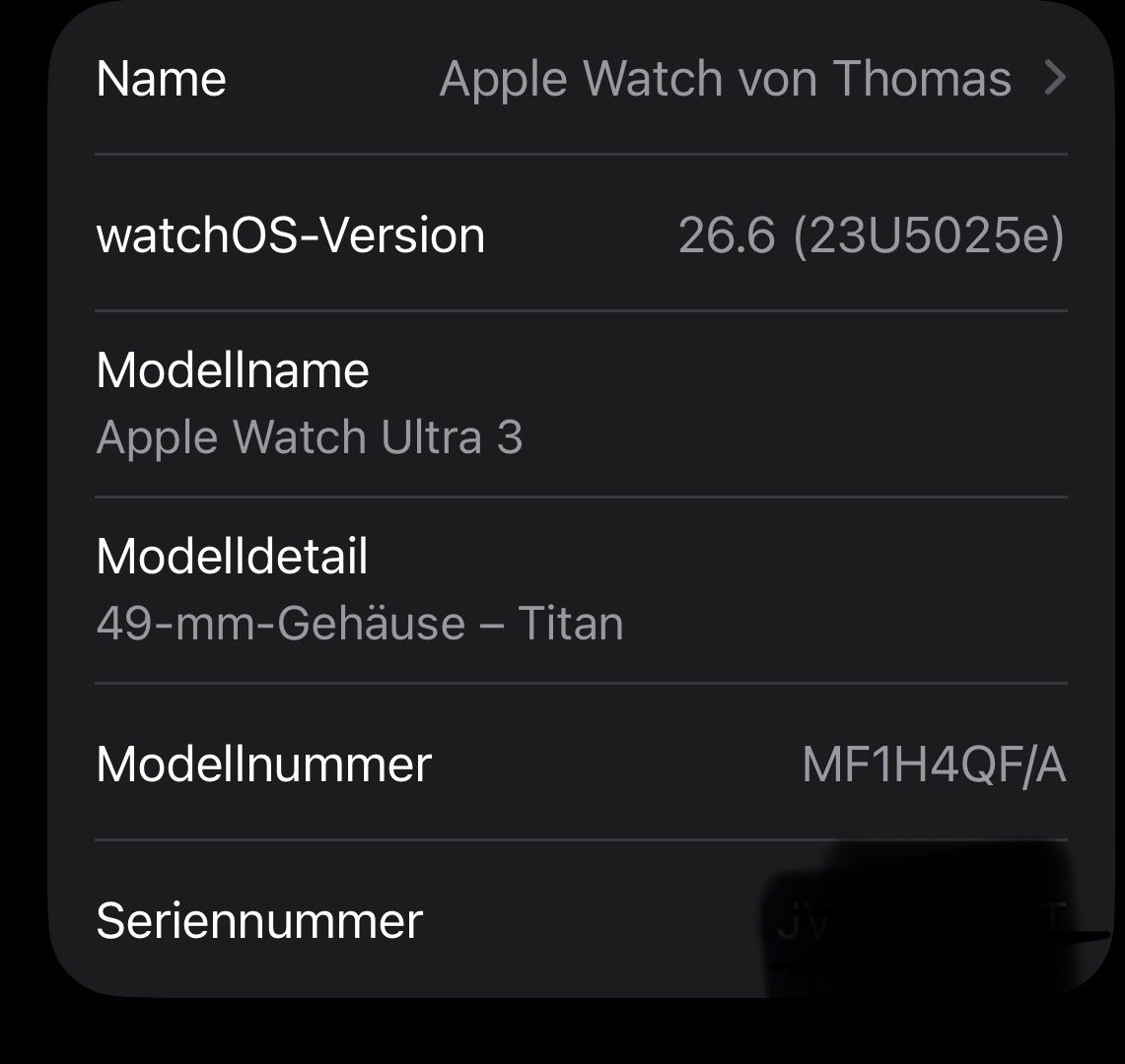 Apple Smartwatch: Apple Watch Ultra 3 Titan 49mm – Usato da Küssnacht am Rigi venduto da Thomi7 4