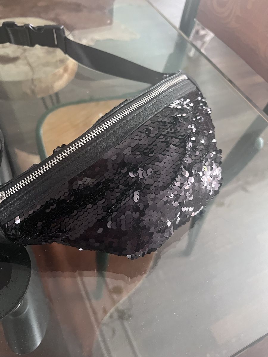 Borse: Sac banane à paillettes noir à sequins – Nuovo (secondo la descrizione) da Zürich venduto da ivi_aka_d 3