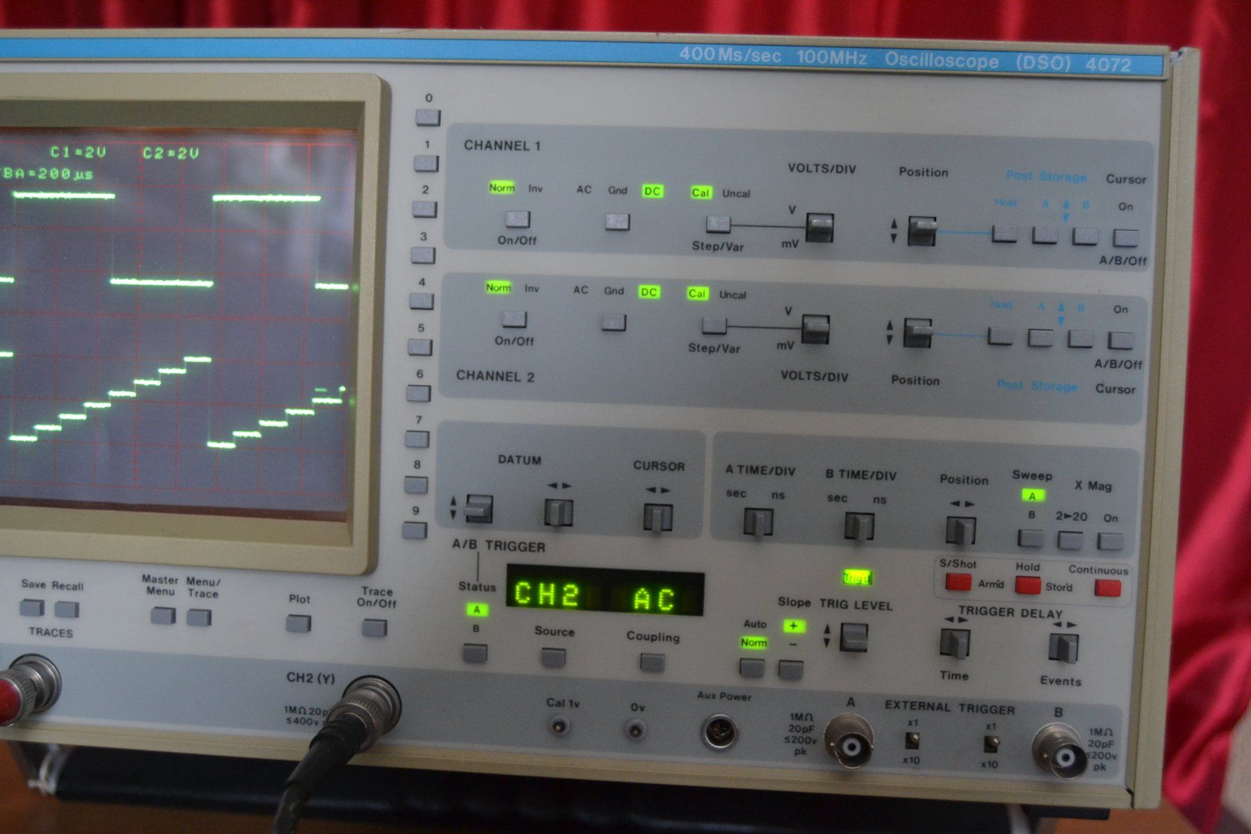 Misurare: Gould (DSO) 4072 100MHz / 400 Ms/sec – Usato da Wil SG venduto da fanofrio 4