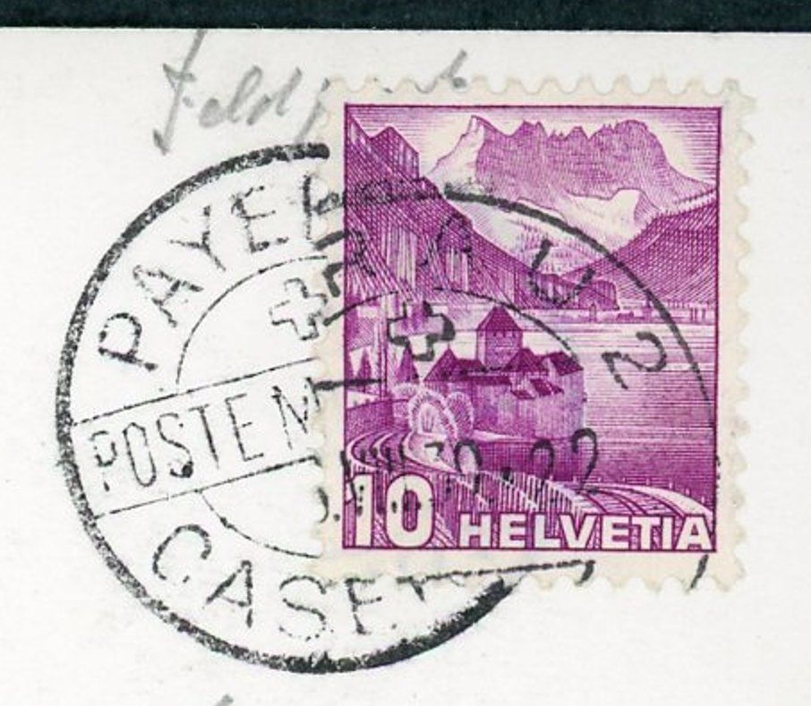 Cartoline postali: Payerne, La Caserne – Usato da Opfikon venduto da webstar30 2