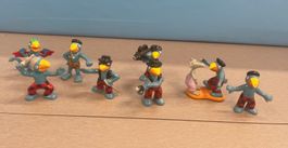8 bespielte Globi Figuren (ca. 4 cm hoch) vom Globi Verlag