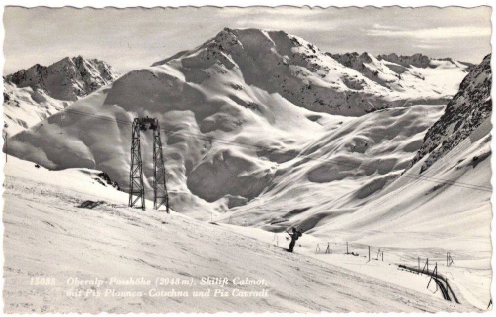 Cartoline postali: Oberalp - Skilift Calmut – Usato da Binningen venduto da Mountainrider