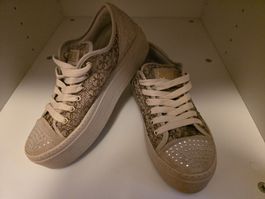 Guess Sneaker Gr. 37 Beige/Braun mit Strass 💫