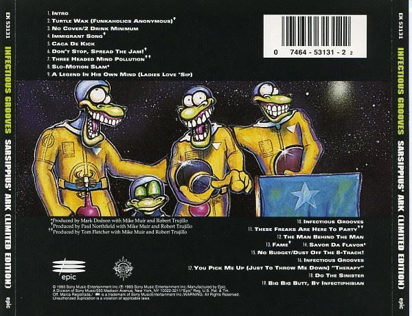 CD: Infectious Grooves – Sarsippius' Ark (Li – Usato da St.Gallen venduto da jalamusic 1