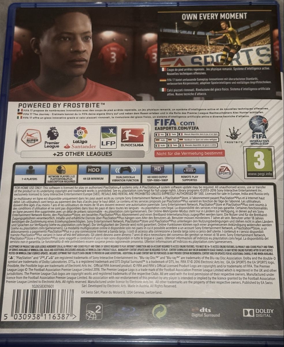 Sony Giochi: FIFA 17 - PS4 Spiel gebraucht – Usato da Hunzenschwil venduto da Joale 1