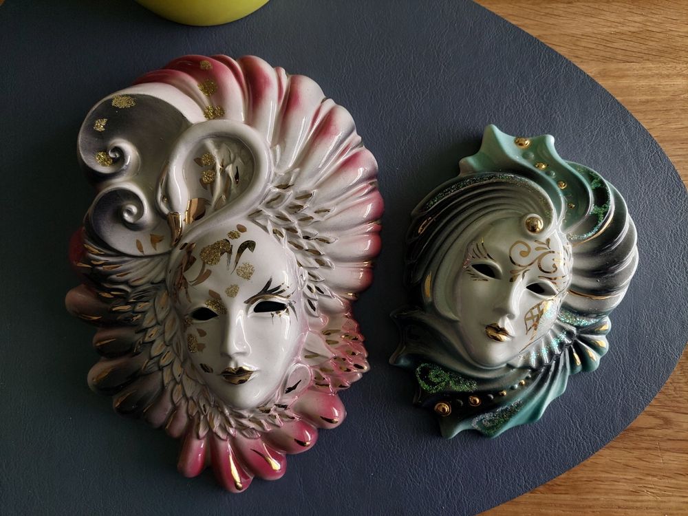 Venezianische Maske aus Porzellan | Kaufen auf Ricardo