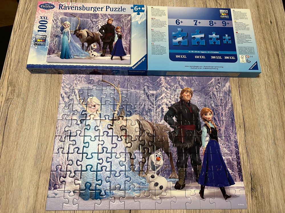 🧩 Puzzle Im Reich der Schneekönigin - 100 Disney Frozen🧩 | Kaufen auf  Ricardo