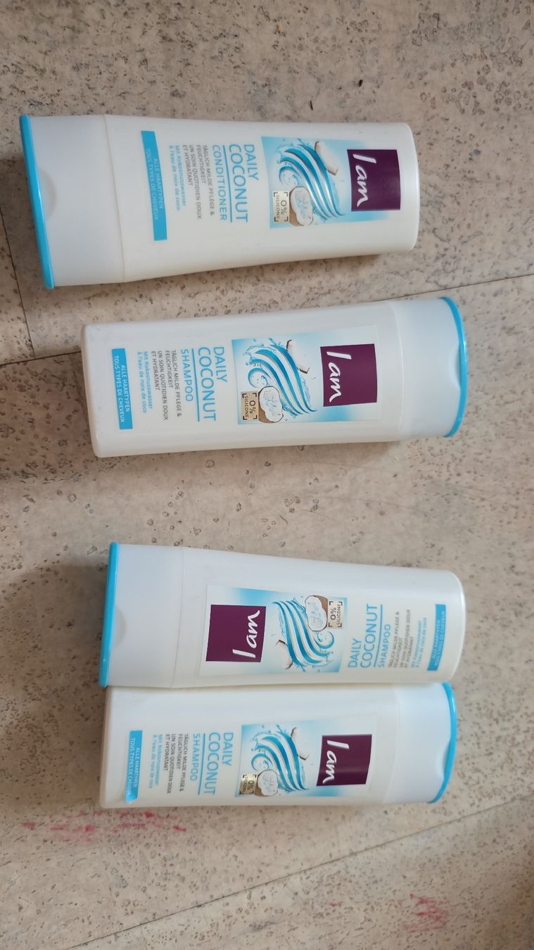 Färbemittel: I am Daily Coconut Shampoo and Conditioner 4pcs – Neu und originalverpackt aus Birrhard von 123Bluemekopf123