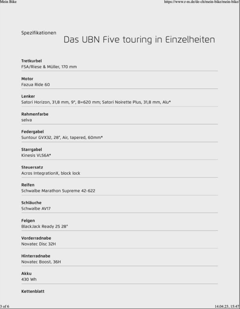 Riese & Müller Vélos: Riese & Müller UBN V – Défectueux à Reinach BL par Amerbach 3