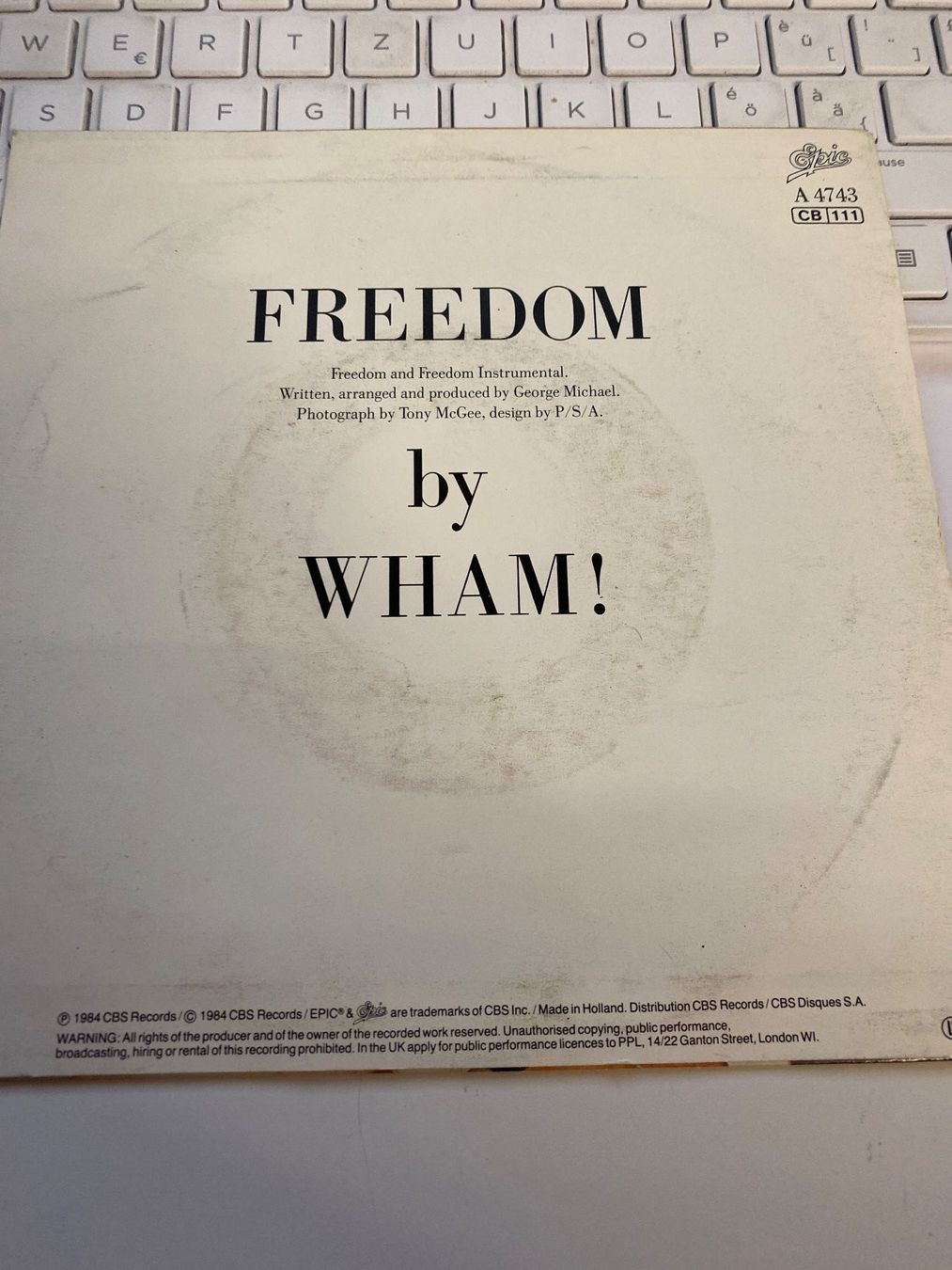 Dischi in vinile: WHAM ! - FREEDOM - 45 tours – Usato da Le Brassus venduto da cinema13 1