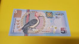 Banknote Suriname 5 Gulden 2000