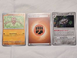 3x Pokémon Karten