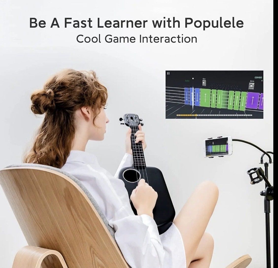 Strumenti musicali: Xiaomi Populele U1 Ukulele Connecté Blanc – Nuovo (secondo la descrizione) da Belfaux venduto da van_d5fy 1