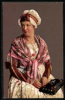 Neuchâtel, Costume d'une jeuen femme, F