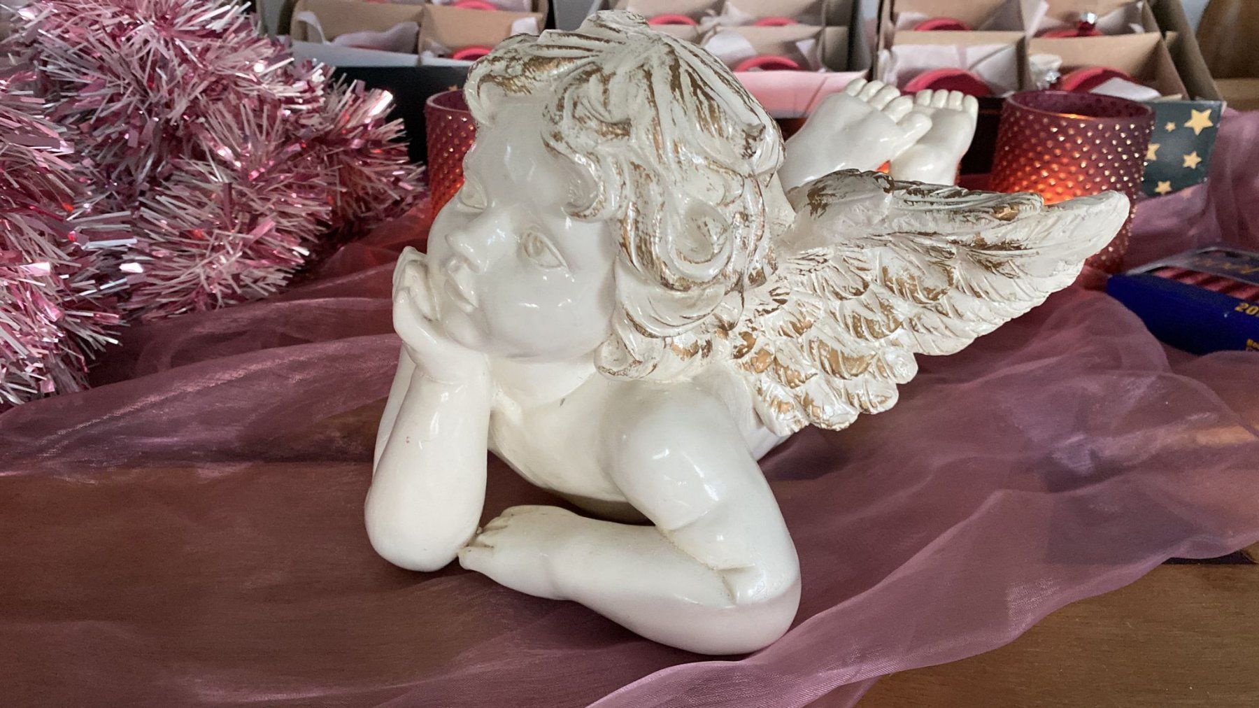 Tutte le decorazioni: Weihnachts Kugeln pink, Dekoration Advent mit Engel – Usato da Dagmersellen venduto da Arcticsnow2017 1
