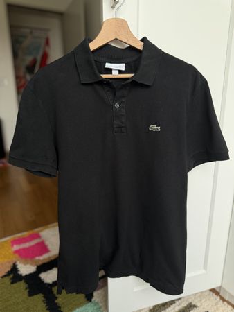 Lacoste Polo Shirt schwarz Slim Fit Grösse L