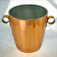 Seau à champagne vintage SIGG cuivre Suisse années 60