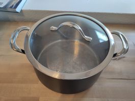 Topf KUHN RIKON COLORI 5L Edelstahl Glasdeckel 
