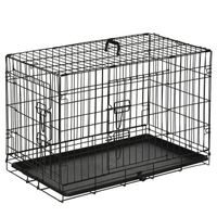 Kleintierkäfig Hundekäfig zusammenklappbar 76x46x52cm