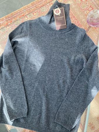 Butterweicher Rollkragenpullover 100% Kaschmir, Gr.XS/S, neu