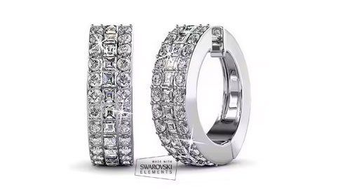 Orecchini pendenti & Orecchini a lobo: Ohrstecker Creole  mit Swarovski Elements – Nuovo e nell'imballaggio originale da Bottenwil venduto da anh_5brz