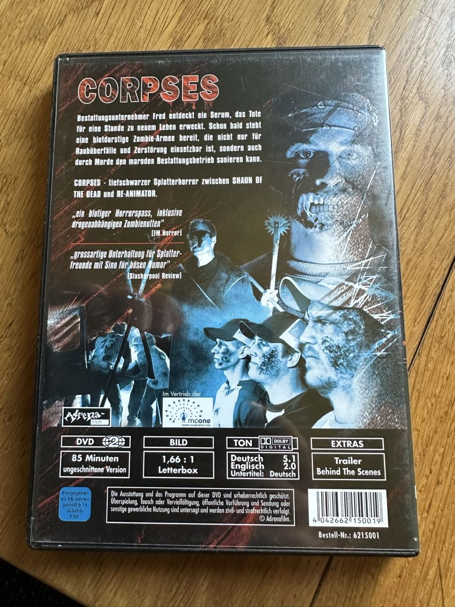 Alle DVDs: Corpses dvd – Gebraucht aus Benken ZH von Audi-erich 1