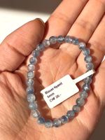 100 % natürlich Blauer Kyanit Armband, Edelsteinarmband