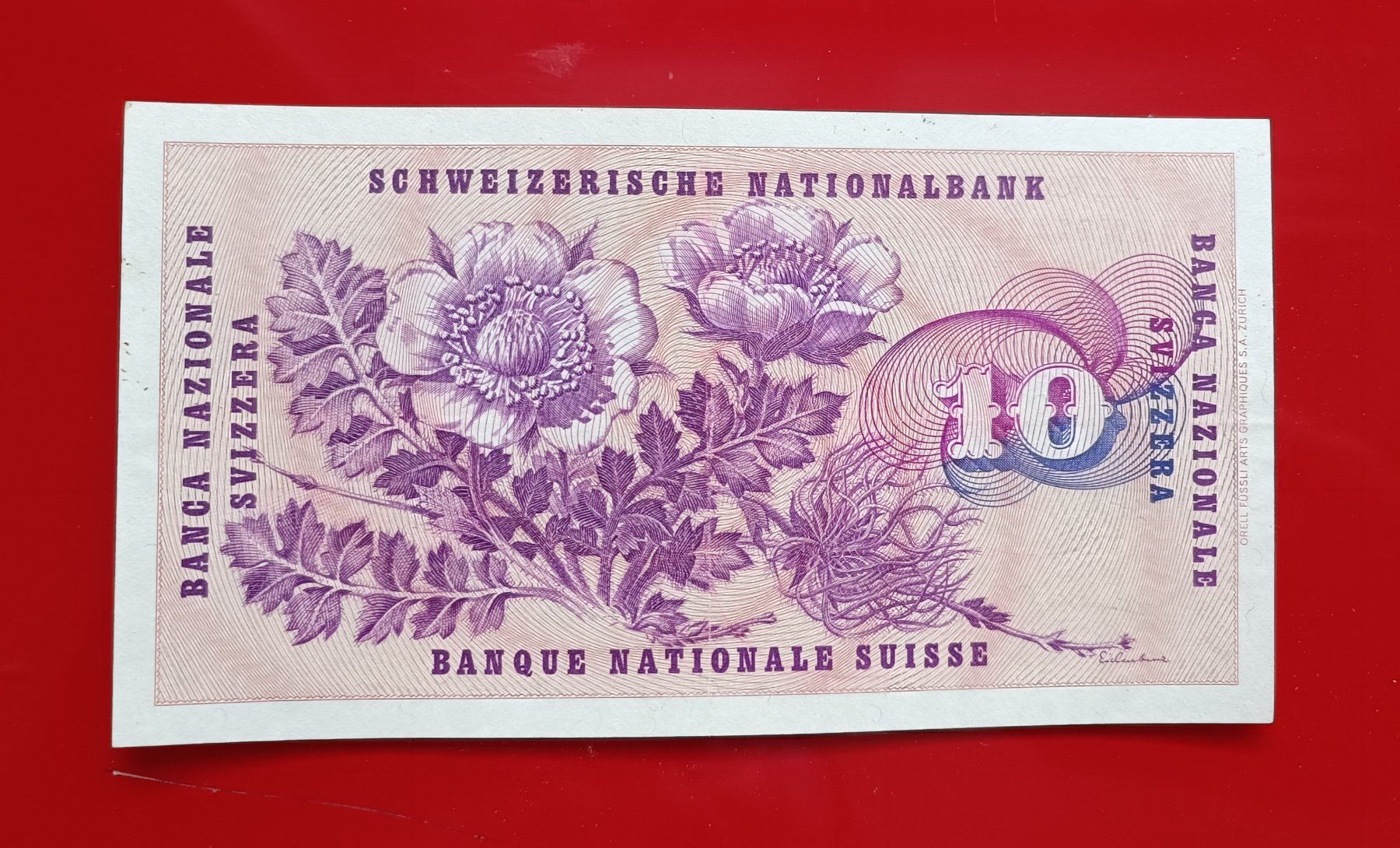Banknoten: Alte 10 Fr SCHWEIZER NOTE 06. Januar  SERIE 162X – Gebraucht aus Glis von MYS-Wallis2020 1