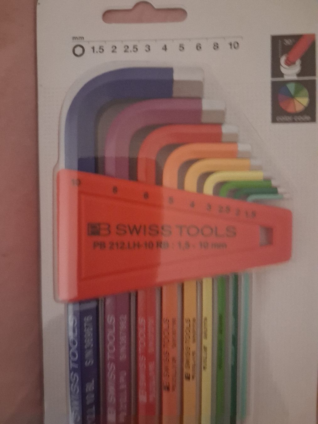 PB Swiss Tools Tutti gli attrezzi: Set chiavi esagonali SWISS TOOLS colorate – Nuovo e nell'imballaggio originale da Jona venduto da MirkoAltad 3