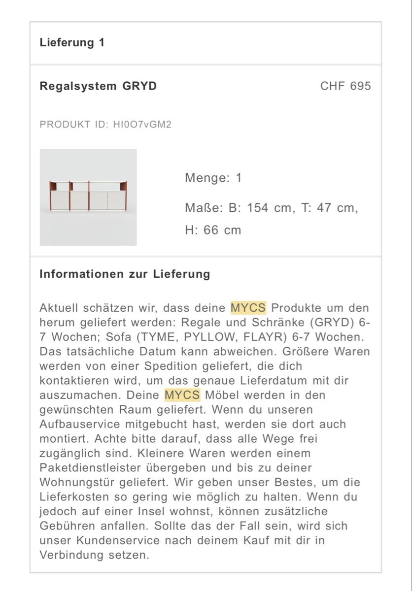 MYCS Cassettiere: MYCS Sideboard – Usato da Zürich venduto da tobiashobi 1