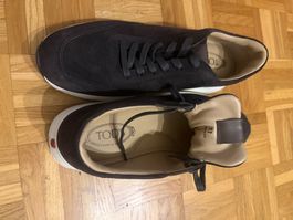 TOD'S Baskets Red Dot Tod's en daim
