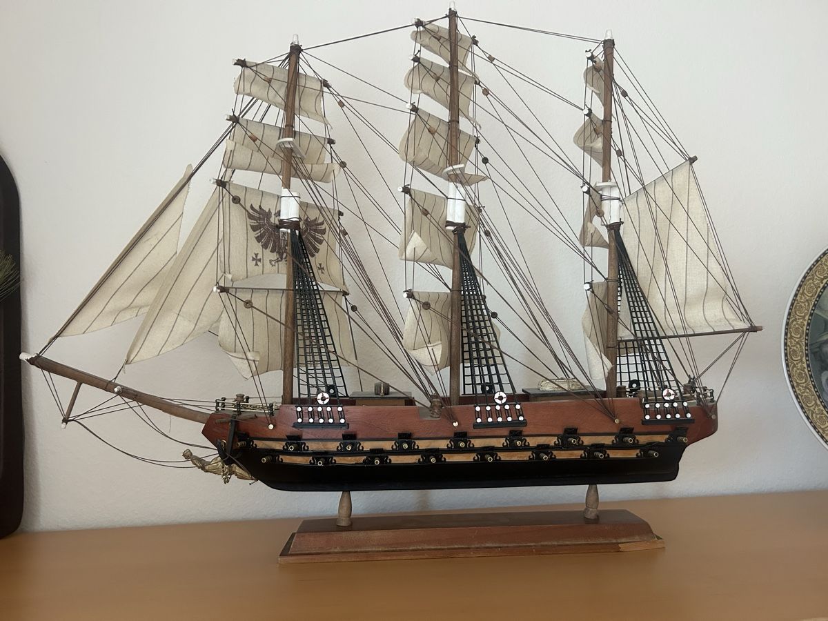 Tutte le decorazioni: Deko Schiff 70x50 cm aus Holz – Usato da Bottighofen venduto da Kucki-2003
