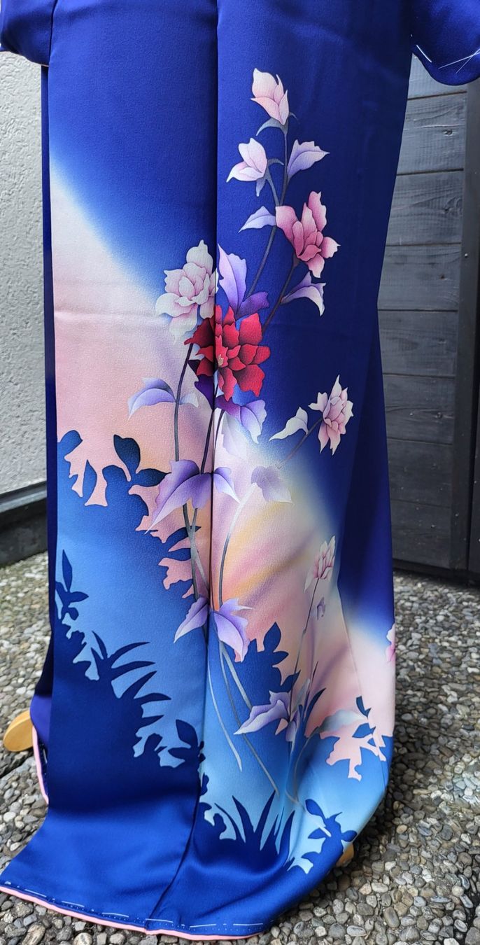Kimono: Kimono bleu-violet – Nuovo (secondo la descrizione) da Fribourg venduto da VictoriaShop7 3