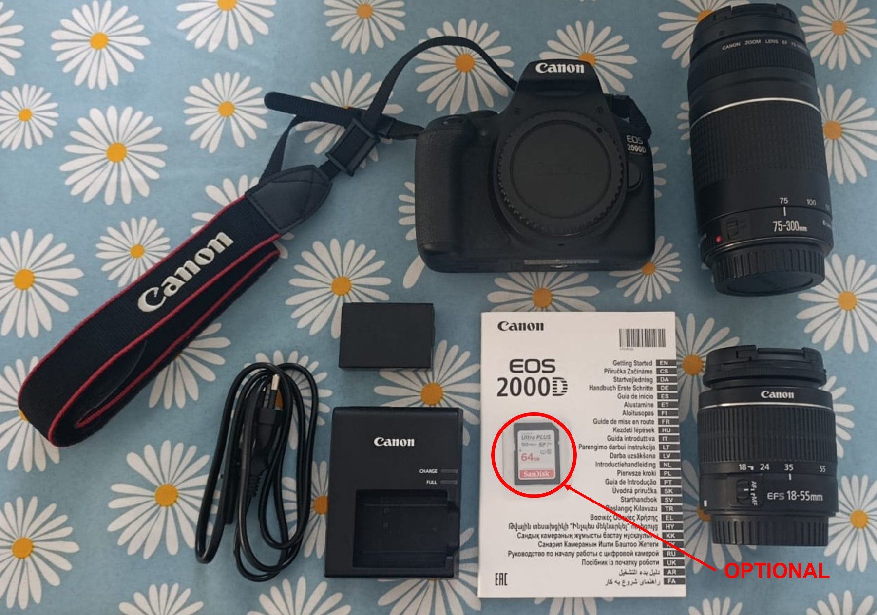 Canon Kamera: Canon EOS 2000D Kit + 2 Objektive + 64GB SD-Karte – Gebraucht aus Susten von Giorgio_Pastore