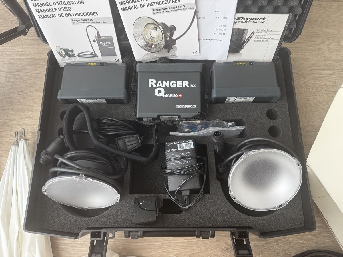 Laboratorio & Camera oscura: Elinchrom Ranger Quadra RX full studio – Usato da Domdidier venduto da fdecourt 4