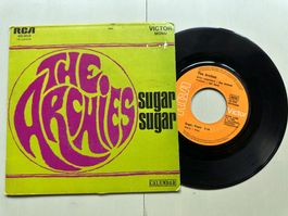 THE ARCHIES tolle Single Sugar Sugar Bubbelgum 70's France