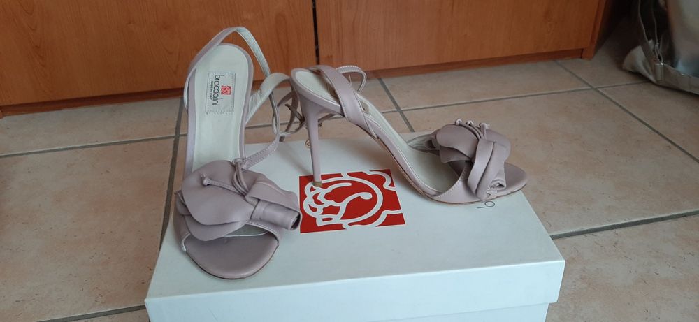 Sandales à Talon Haut Noires Maria Cristina Per Raspini - Taille 36, Occasion (cuir)