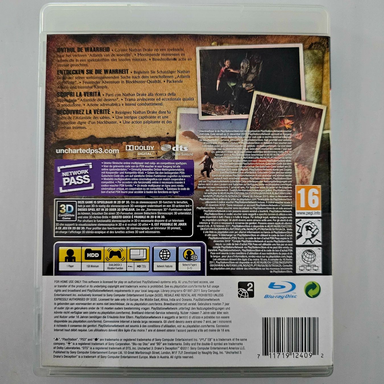 Sony Giochi: Uncharted 3 Drake's Deception (PS3) – Usato da Holziken venduto da Miglioregamesnmore 1